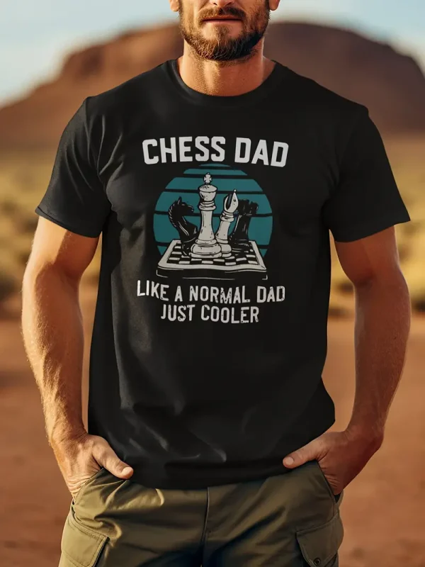 Mens Chess Dad Graphic T Shirt 2