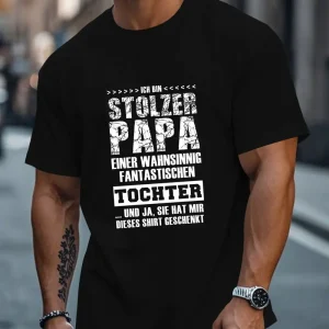 Mens German Dad Daughter Graphic T Shirt 1