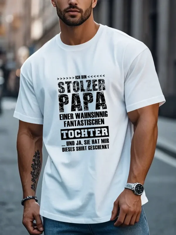 Mens German Dad Daughter Graphic T Shirt 2