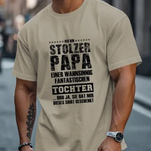 Mens German Dad Daughter Graphic T Shirt 3