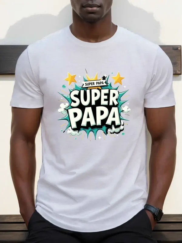 Mens Super Papa Graphic 1