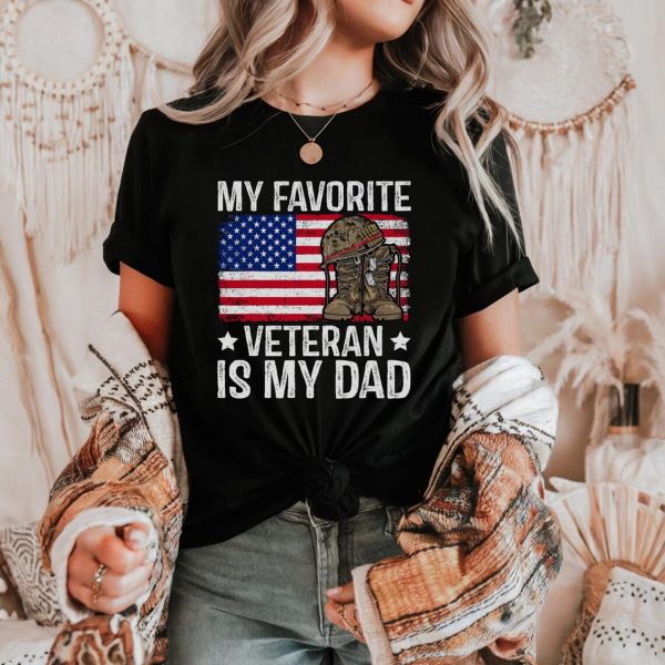 My Favorite Veteran Is My Dad Shirt 4