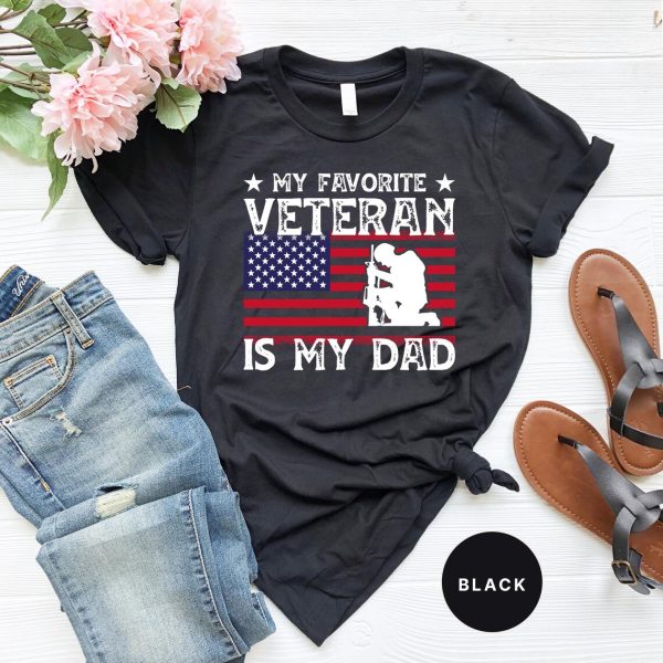 My Favorite Veteran Is My Dad Shirt 5