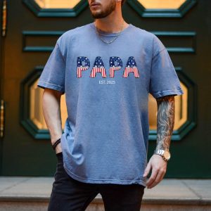 Papa American Flag T-Shirt, Father's Day Gift For Papa, Father's Day Shirt, Man Myth Legend Shirt, 4th Of July Dad Shirt, Patriotic Dad