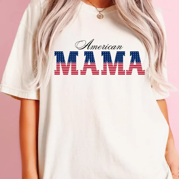 Patriotic Shirt for Mom Graphic Tee America T Shirt 2