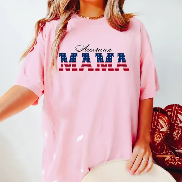 Patriotic Shirt for Mom Graphic Tee America T Shirt 3