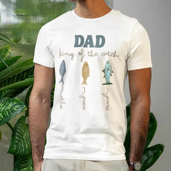 Personalised Dad Fishing Shirt 4