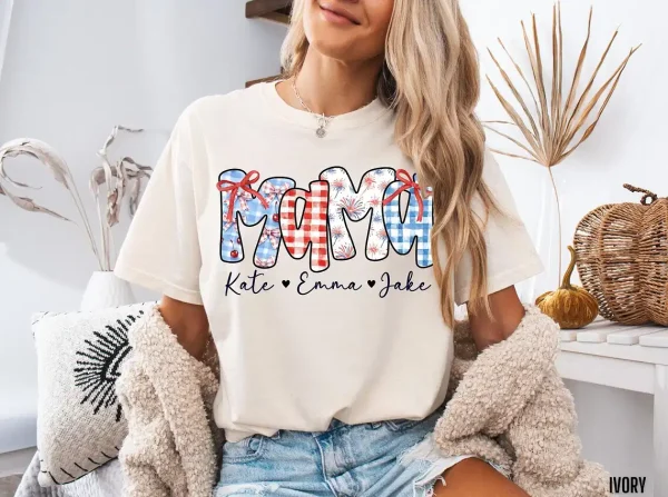 Personalized 4th of July Mama 4