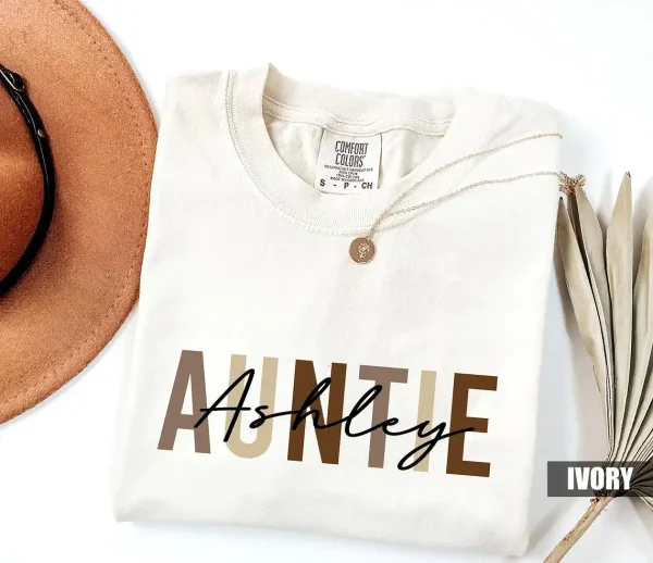 Personalized Auntie T shirt 2