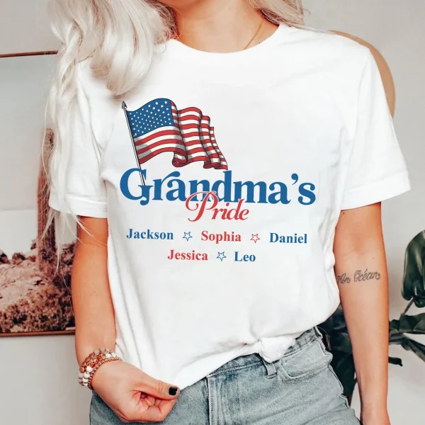Personalized Dads American Pride T shirt 2
