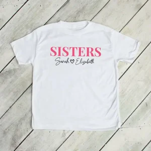 Personalized Sisters Shirts Custom Name Sweatshirt Matching Sisters Crewneck Sister Gifts Sibling Gift Custom Family Sweatshirt 1 gm optimized