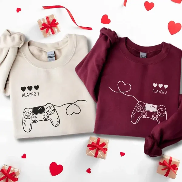 Player 1 Player 2 Matching Sweatshirt 2