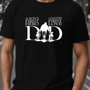 Men's Dad Graphic Print T-shirt For Summer, Trendy Casual Leisurewear Tees