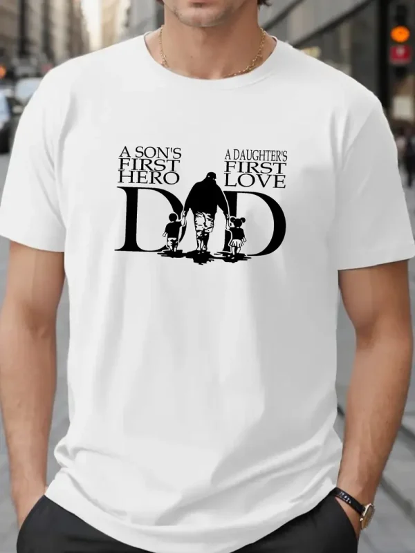 Plus Size Mens DAD Graphic Print 3