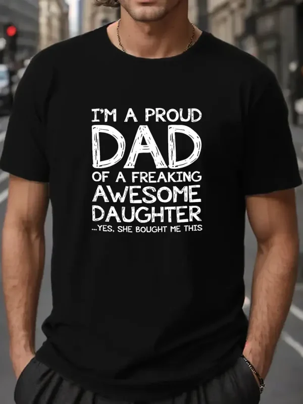 Plus Size Mens Proud Dad Cozy Fit 1