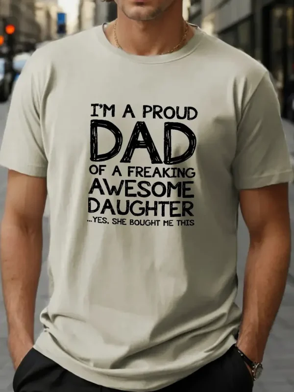 Plus Size Mens Proud Dad Cozy Fit 2