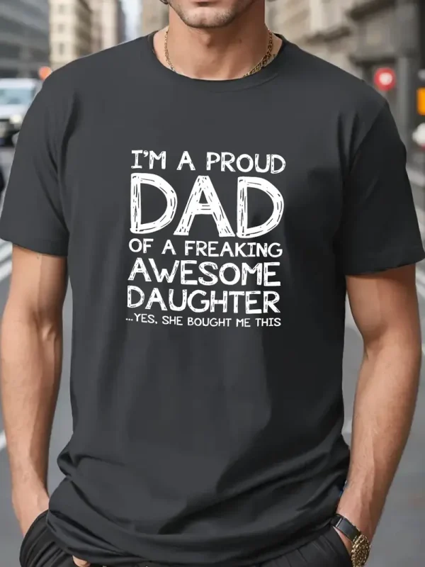 Plus Size Mens Proud Dad Cozy Fit 3