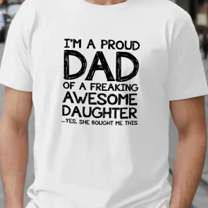 Plus Size Mens Proud Dad Cozy Fit 4