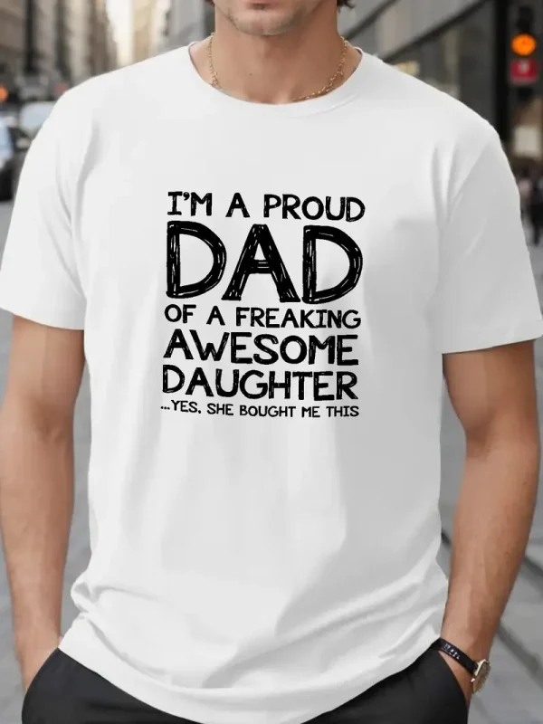 Plus Size Mens Proud Dad Cozy Fit 4