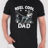 Reel Cool Dad Fishing Shirt Funny Skeleton Dad Tee 2