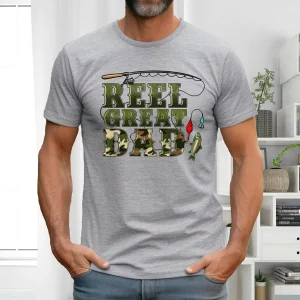 Reel Great Dad Shirt Fisher Daddy Shirt 1