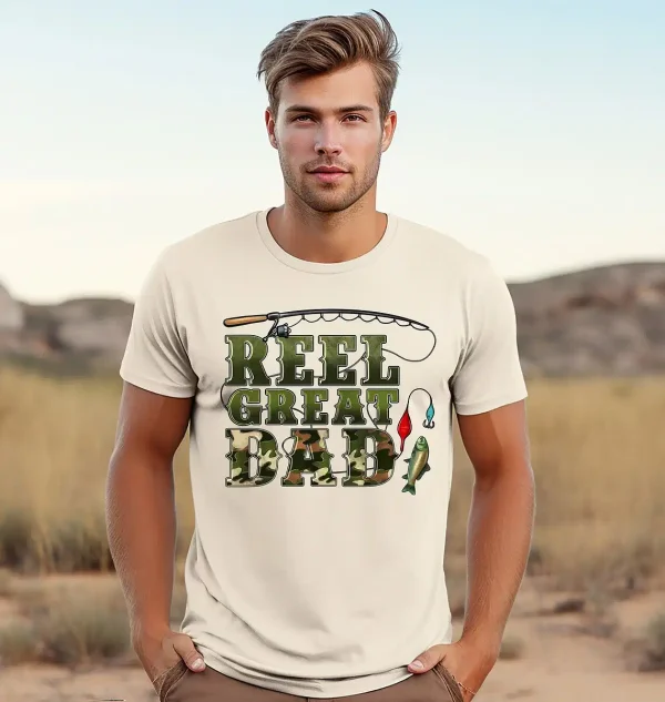 Reel Great Dad Shirt Fisher Daddy Shirt 2
