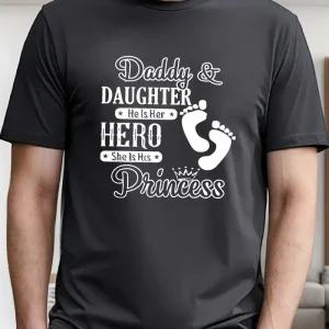 Unique Dad And Daughter Bonding Print T Shirt 3