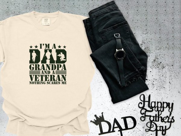 Veteran Dad Shirt Perfect Gift for Fathers Day 1