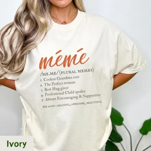 Grandma Definition T-Shirt, Meme Gifts Grandma, Memere Gift, Grandmother Tee