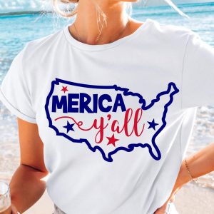 USA Pride Gift – Patriotic USA Map Shirt – 4th of July Independence Day America T-Shirt