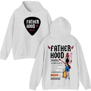 Dad, Some Days Rock It Hoodie, Some Day It Rocks Me, Either Way We're Rockin', Fatherhood Hoodie