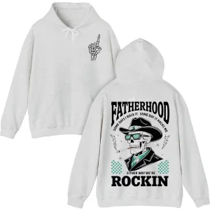 Dad Skeleton Hoodie – Some Day I Rock It Some Day It Rocks Me – Funny Father's Day Gift for Bonus Dad
