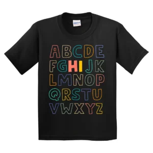 Funny Pre K Kindergarten Hi Alphabet Back To School Teachers T-Shirt
