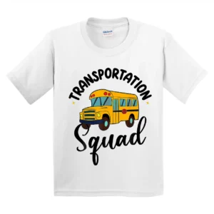 Funny School Bus Driver Back To School Transportation Squad T-Shirt  - Unisex, Gift for Youth, Back To School