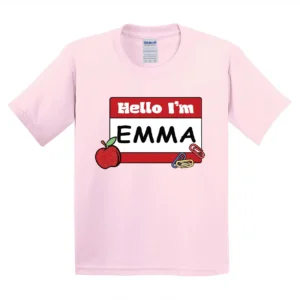 Hello School I’m [Name] Shirt – Personalized First Day of School Tee | Custom Back to School Shirt for Kids