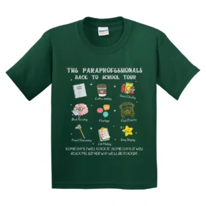 The Paraprofessional Back to School Tour First Day Of School T-Shirt - Unisex, Gift for Youth, Back To School