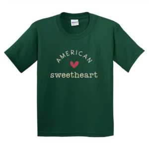 American Sweetheart T-Shirt – Toddler Memorial Day Tee – 4th of July Kids Shirt – Patriotic Pullover for Toddlers – USA Holiday Outfit