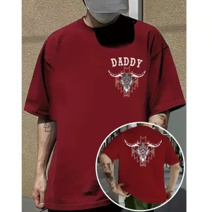 Aztec Boho Bull Skull T-Shirt – Women’s Country Cowgirl Tee – Western Rodeo Graphic, Wallen-Inspired Style, Perfect Cow Skull Shirt