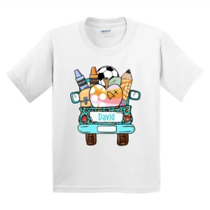 Personalized Kids Back to School T-Shirt – First Day of School Custom Name