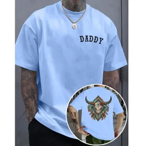 Western Bull Skull Graphic Tee – Cowgirl & Cowboy Country Shirt – Vintage Western Clothing – Rodeo Style Country Girl T-Shirt