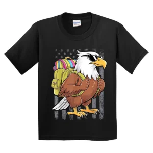 Funny Eagle First Day of School Teacher Back to School Eagle T-Shirt - Unisex, Gift for Youth, Back To School