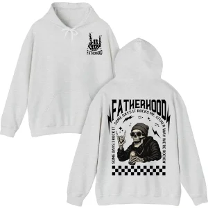 Fatherhood Hoodie, Funny Skeleton Dad, First Time Dad Hoodie, Retro Fathers Day Shirt Gift for Husband, Cool Dad Club Hoodie