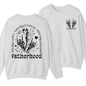 Fatherhood Sweatshirt, Some Days I Rock It Shirt, Papa Lighting Bold Sweater - Unisex, Gift For Father's Day