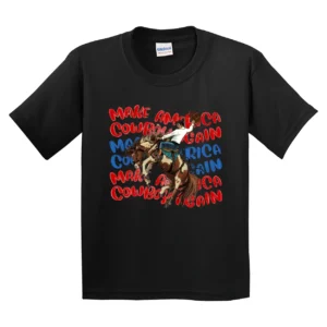 Make America Cowboy Again Kids Shirt – 4th of July Patriotic Tee – Memorial Day USA Shirt – Western Country Toddler American T-Shirt