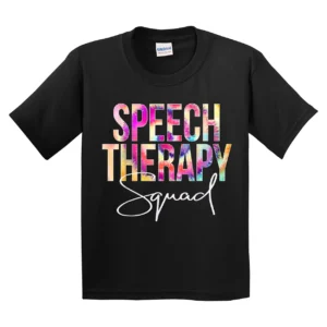 Speech Therapy Squad Tie Dye Back To School appreciation T-Shirt - Unisex, Gift for Youth, Back To School