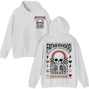 Rocker Fatherhood Hoodie – Some Day I Rook It Skull Design, The Best Father's Day Gift