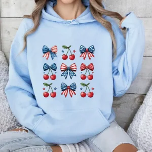 Statue of Liberty 4th of July Hoodie – Graffiti USA Flag Pullover, American Girl Patriotic Independence Day