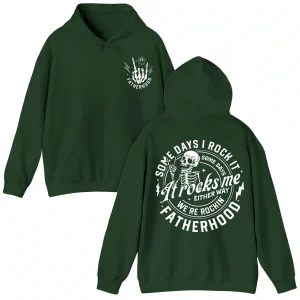 Fathers Day Hoodie, Cool Fatherhood Shirt, Dad Shirt, Grandpa Gift, Dad Gift, Back And Front Hoodie