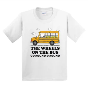 Wheels On The Bus Back To School T-Shirt - Unisex, Gift for Youth, Back To School