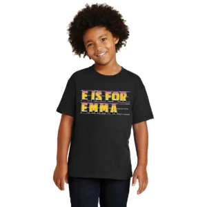Custom Name Back to School Shirt – Personalized First Day of School Tee – Cute Girl School Shirt with Bus & Pencil – Checkered Back to School Shirt